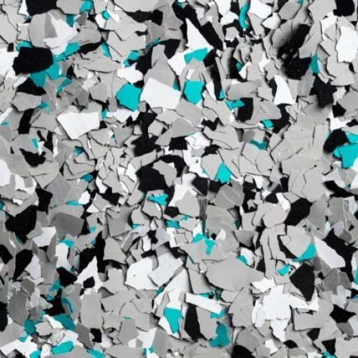 Ashen Teal Flake